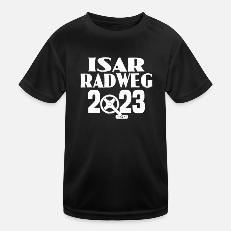 Isar Radweg 02 Kinder Funktions-T-Shirt