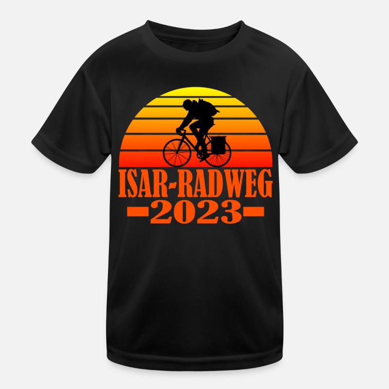 Isar radweg Kinder Funktions-T-Shirt