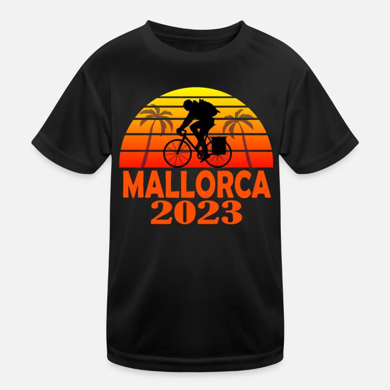 Fahrrad Mallorca 2023 Kinder Funktions-T-Shirt