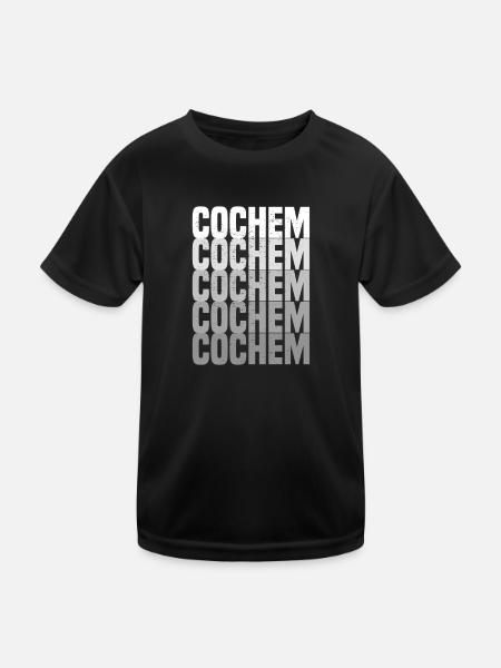 Cochem - Kinder Funktions-T-Shirt - Schwarz - Vorne