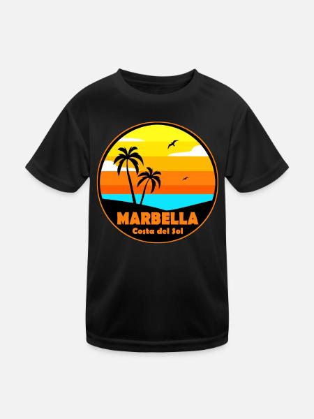 Marbella - T-shirt sport Enfant - noir - Devant