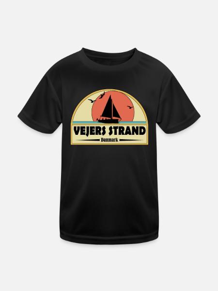 Volet Vejers - T-shirt sport Enfant - noir - Devant
