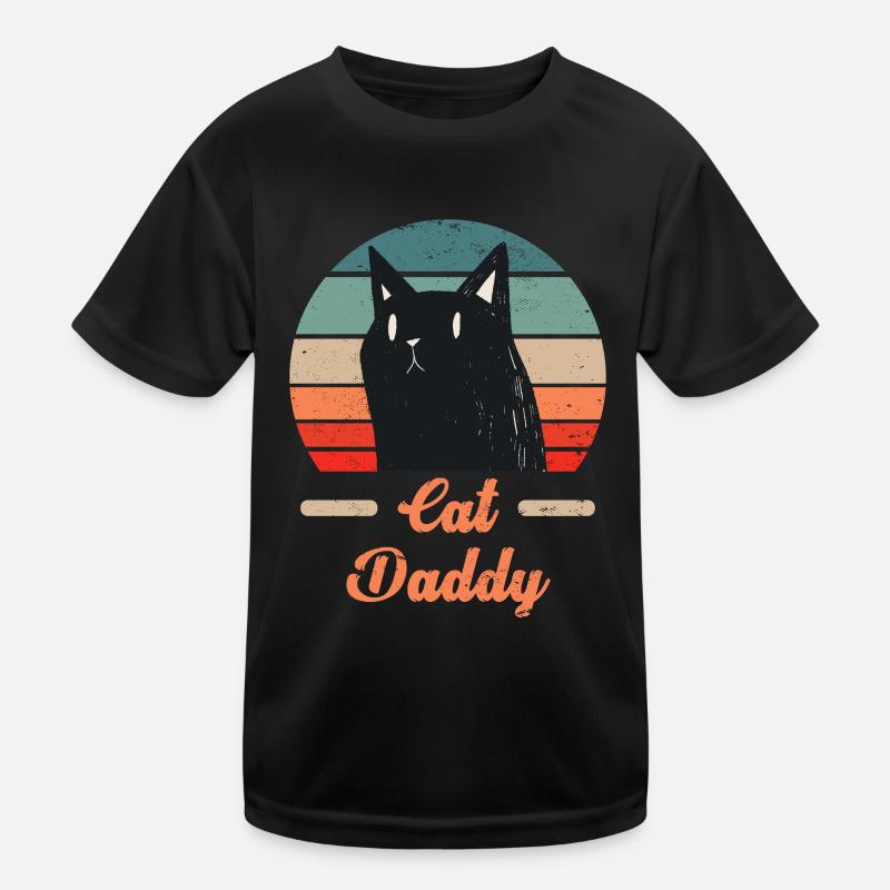 Cat Daddy Retro Vintage Cat Design T-shirt sport Enfant