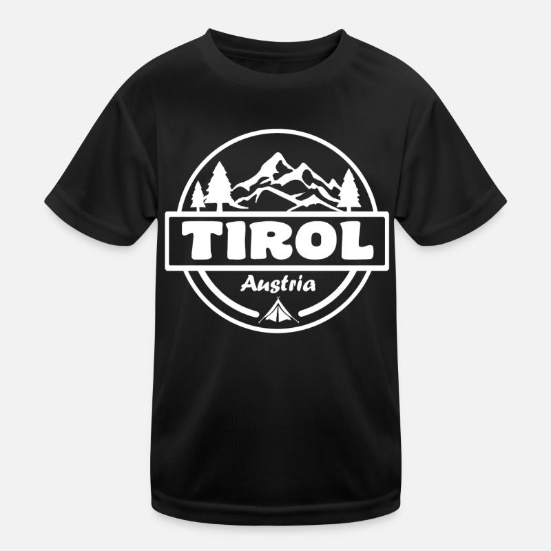 Tyrol - Kids Functional T-Shirt - black