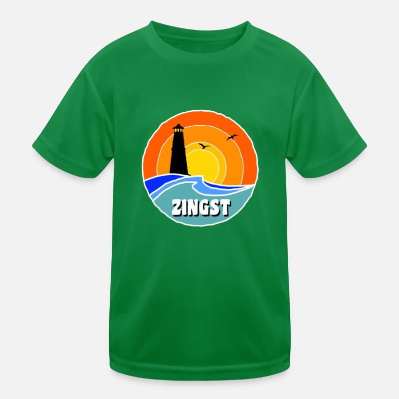 Ostsee Leuchtturm Zingst Kinder Funktions-T-Shirt