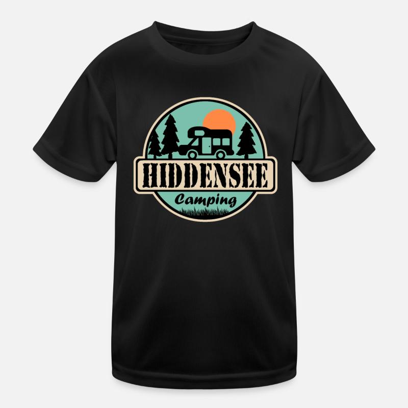 Hiddensee Camping Kinder Funktions-T-Shirt