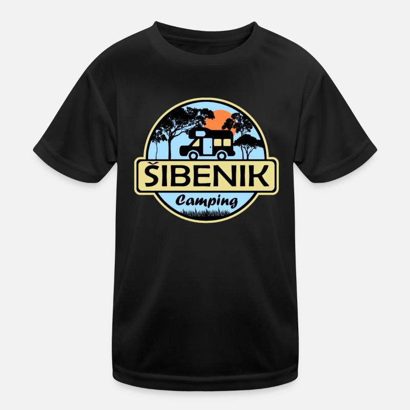 Sibenik Camping Kinder Funktions-T-Shirt