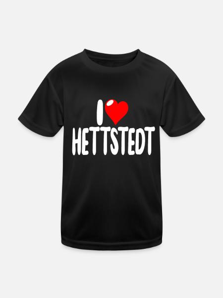 Hettstedt - Kinder Funktions-T-Shirt - Schwarz - Vorne