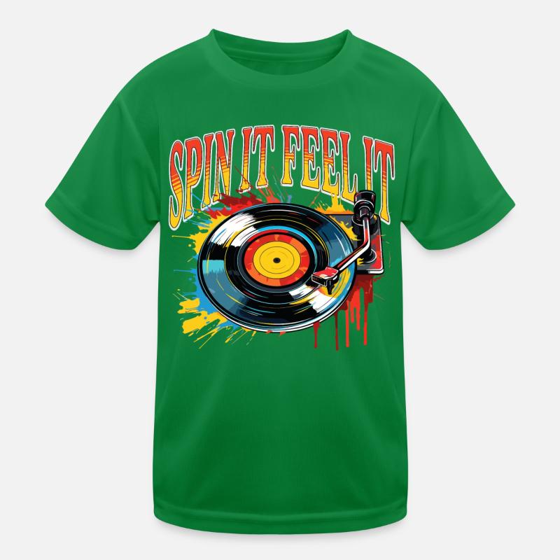 Vinyl Record LP Turntable Retro Kids Functional T-Shirt
