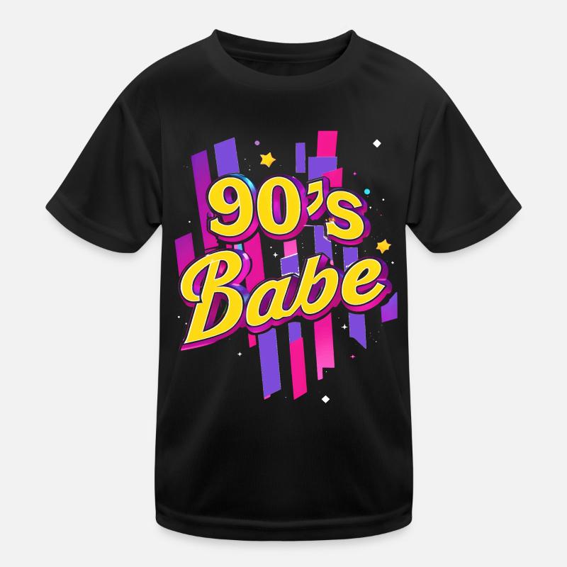 90s Babe Colourful Kids Functional T-Shirt