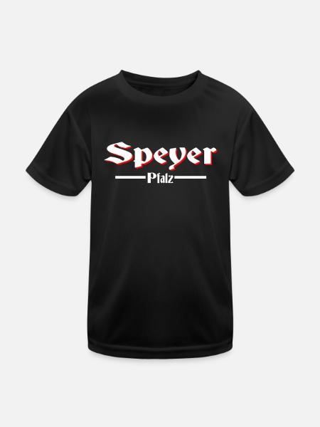 Speyer - Kinder Funktions-T-Shirt - Schwarz - Vorne