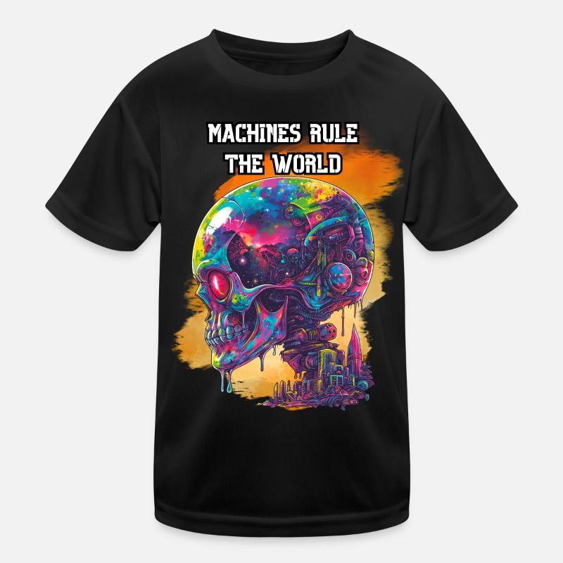 Les machines dirigent le monde. Scifi, Futur, High-Tech T-shirt sport Enfant