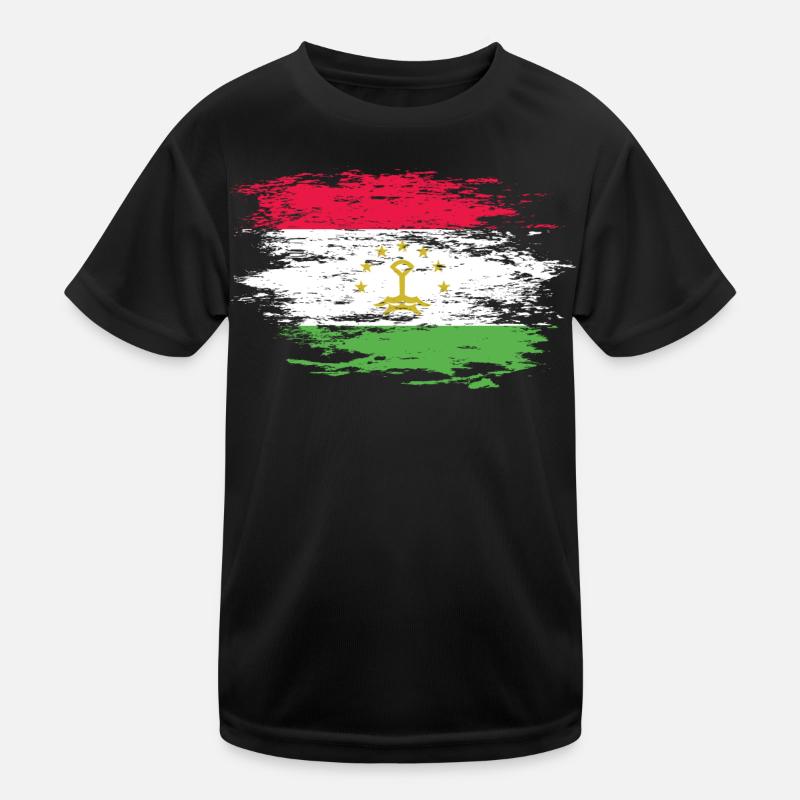 Tajikistan flag used Kids Functional T-Shirt