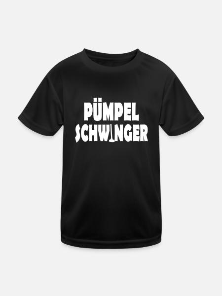 Pümpel Schwinger - Kinder Funktions-T-Shirt - Schwarz - Vorne