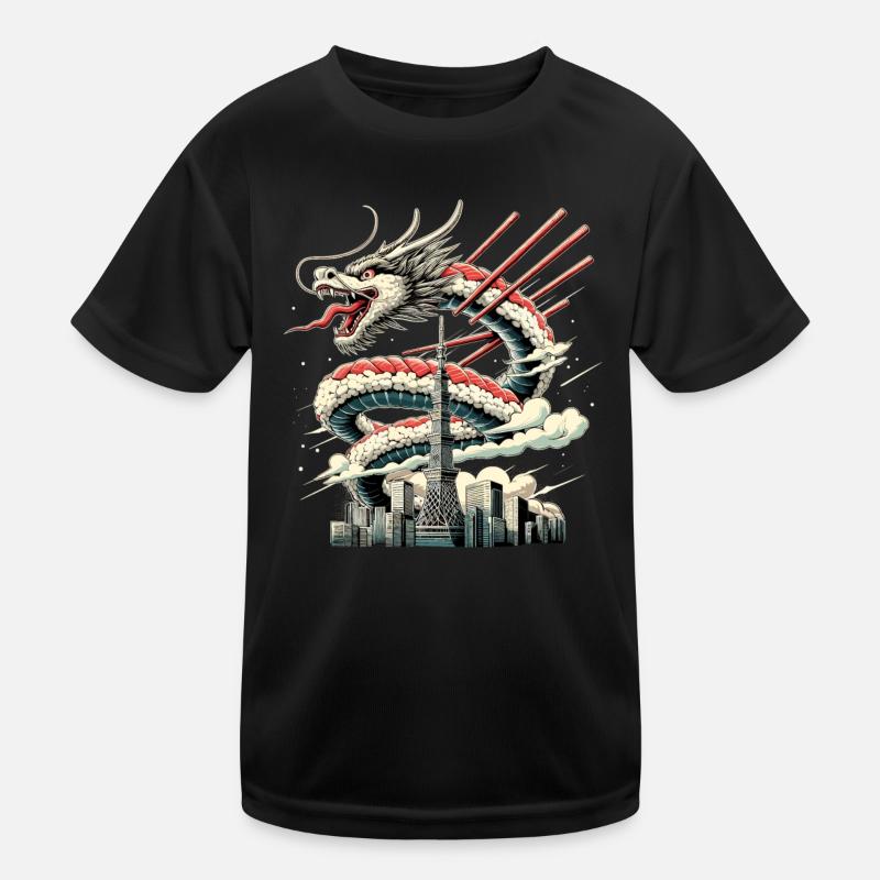 Sushi Dragon Tokyo Cadeau T-shirt sport Enfant