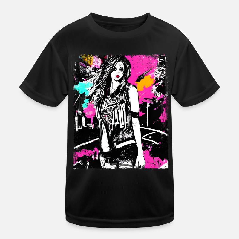 Art audacieux de la mode de rue T-shirt sport Enfant