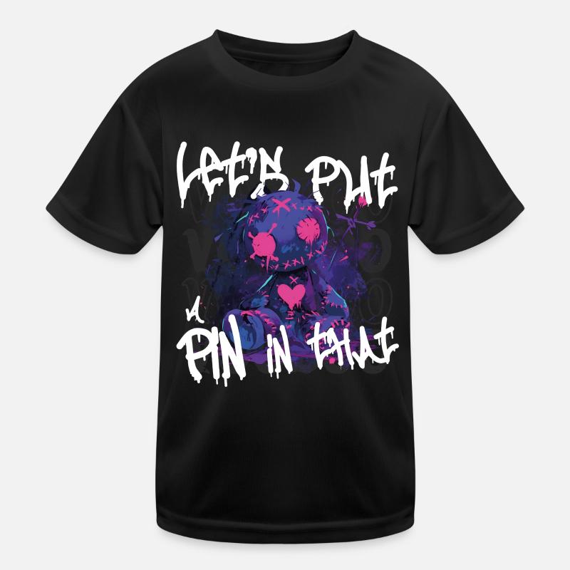 Poupée vaudou – « Mettons une épingle là-dedans » T-shirt sport Enfant