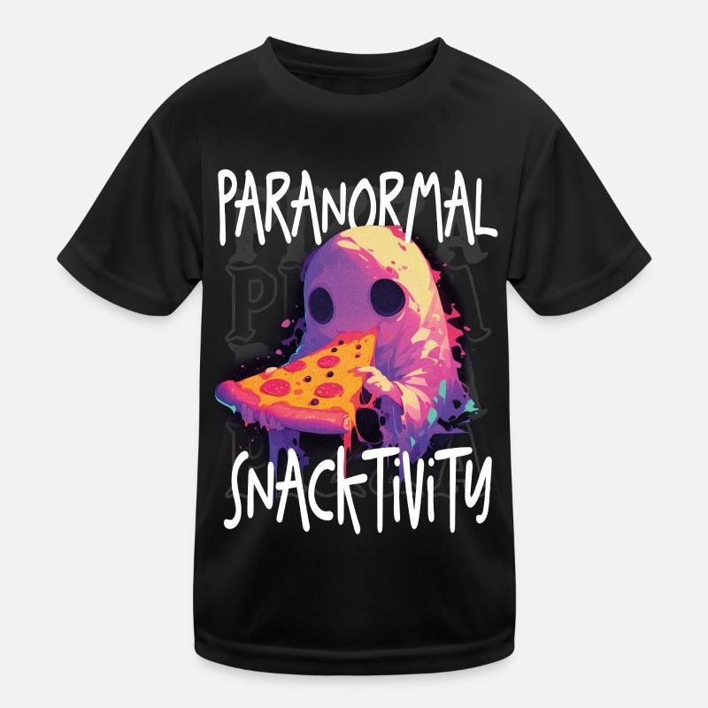 Paranormal Snacktivity - Süßer Geist, der Pizza isst Kinder Funktions-T-Shirt