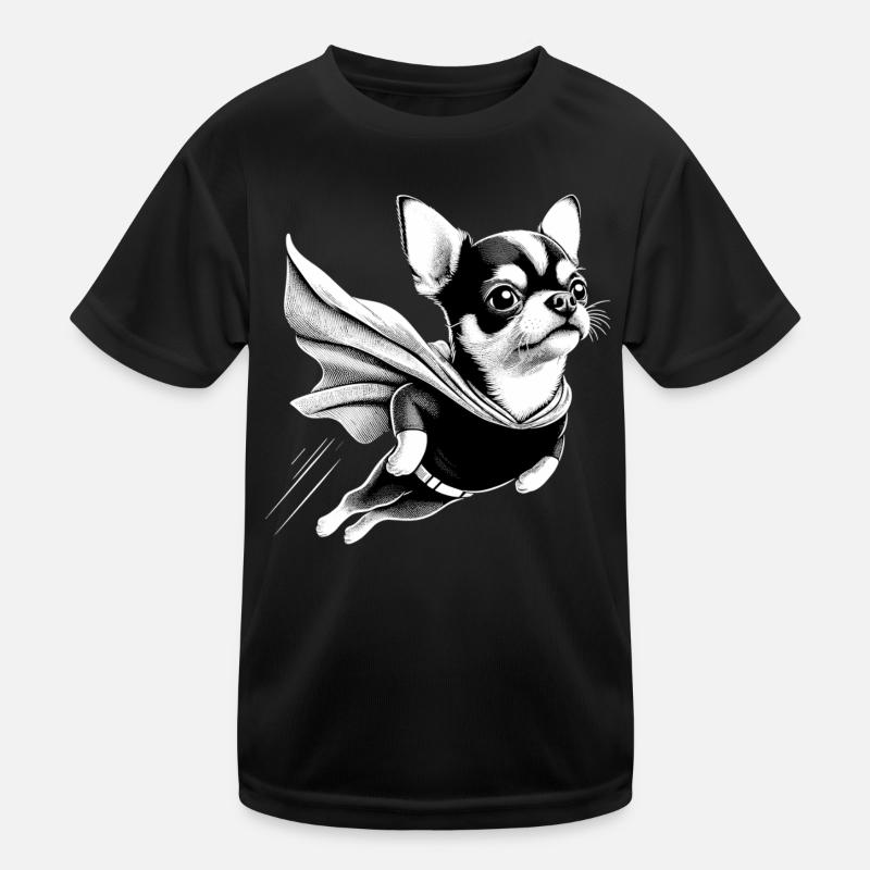 Super Dog Chihuahua Chi Chis Gift Kids Functional T-Shirt