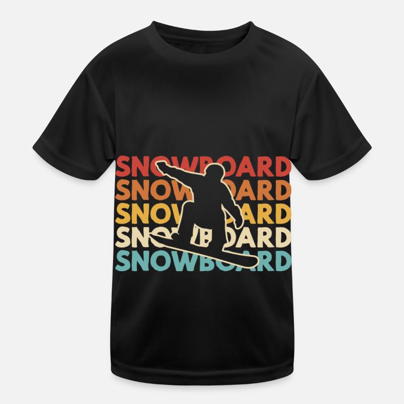Snowboard Freestyle Design – Farbig & Dynamisch Kinder Funktions-T-Shirt