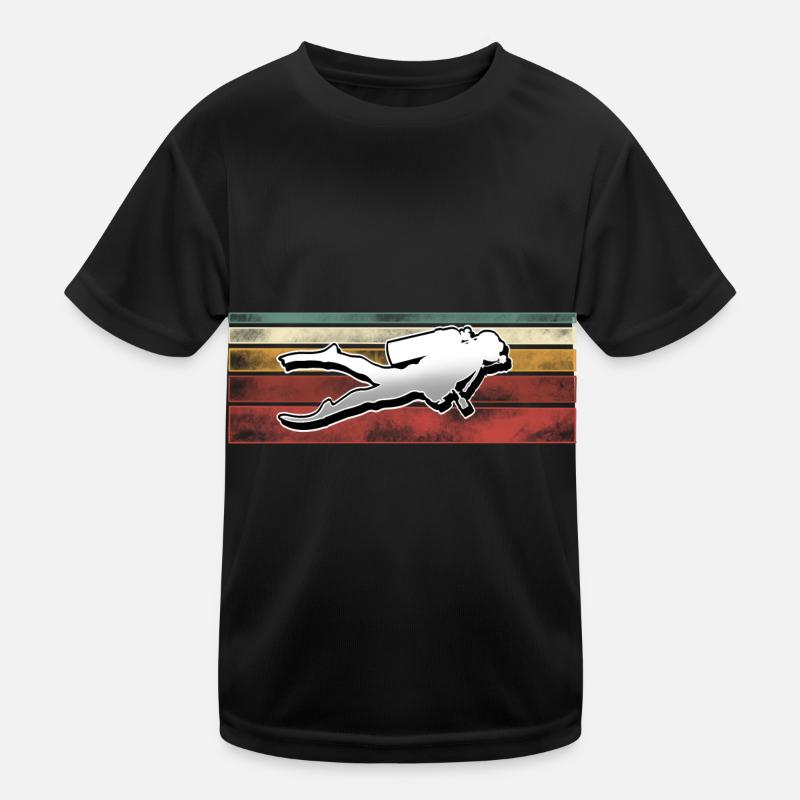 Taucher Tauchen Kinder Funktions-T-Shirt