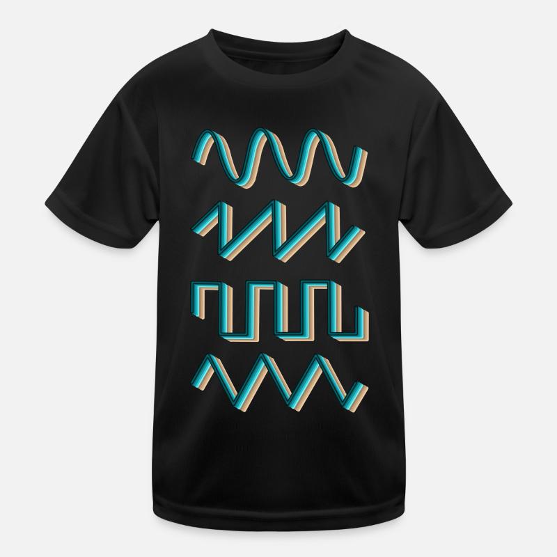Synthétiseur Synthétiseur Audio Analog Waves T-shirt sport Enfant