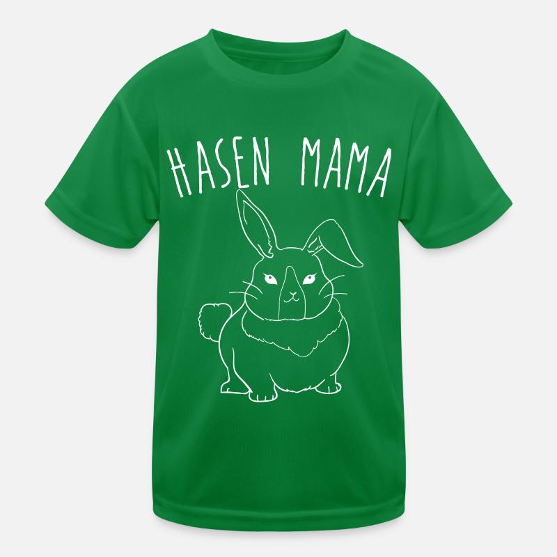 Hasen Mama Kinder Funktions-T-Shirt