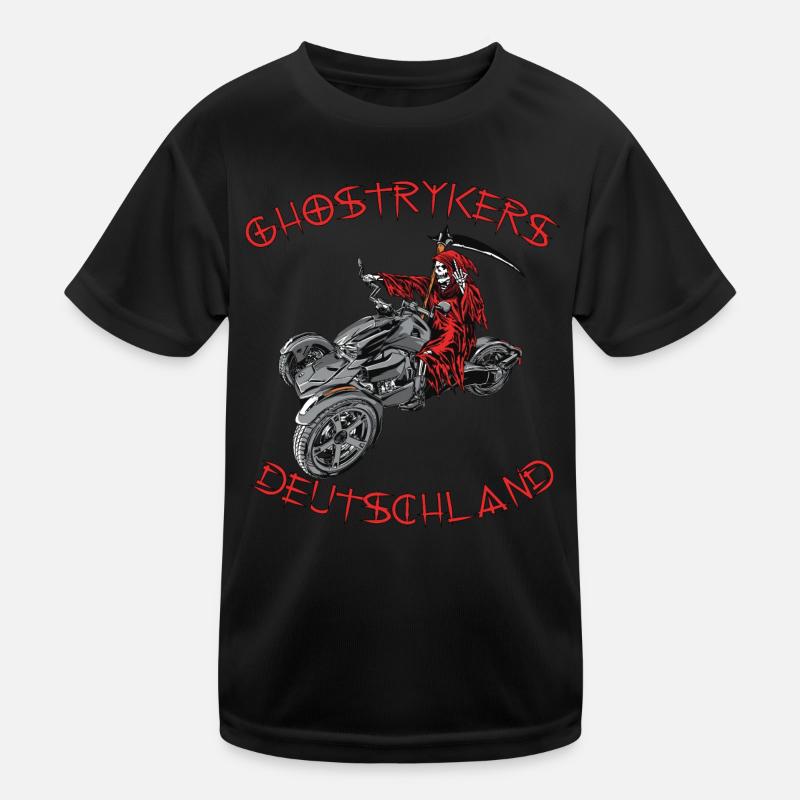 Ghostryker Germany Red Kids Functional T-Shirt