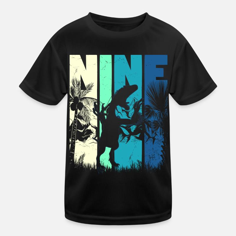 Deinonychus 9 years old Boy 9th birthday Kids Functional T-Shirt