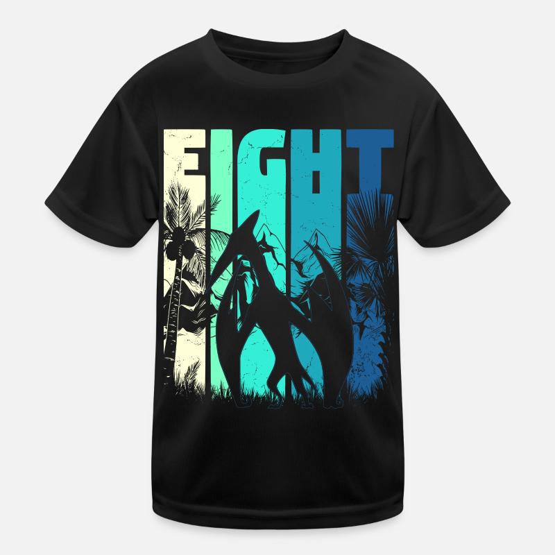 Ptérodactyle 8 ans garçon 8ème anniversaire rétro T-shirt sport Enfant