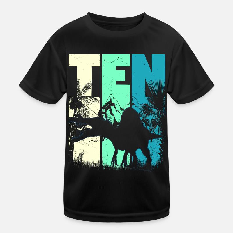 Spinosaurus 10 ans garçon 10e anniversaire T-shirt sport Enfant