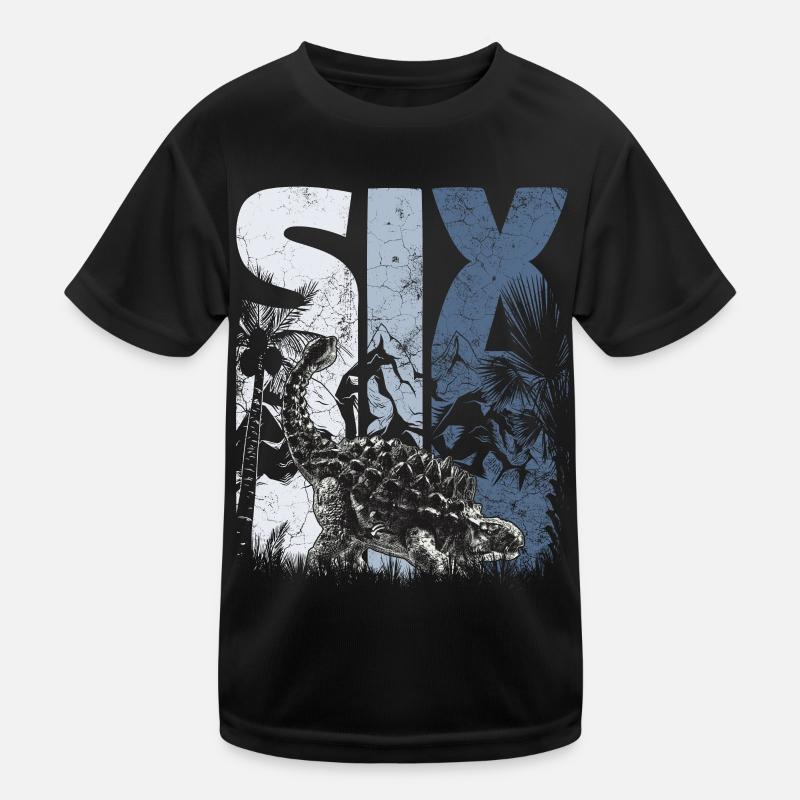 Ankylosaurus 6 ans Dino 6ème anniversaire T-shirt sport Enfant