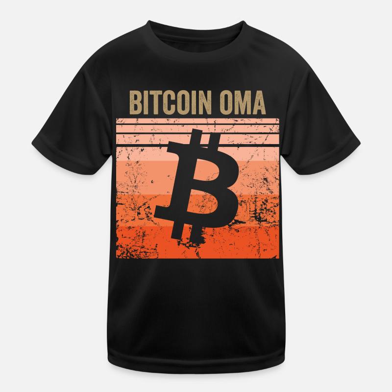 Bitcoin Oma Kinder Funktions-T-Shirt