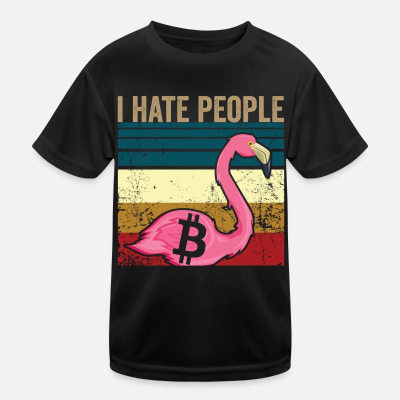 I hate people | Bitcoin Kinder Funktions-T-Shirt