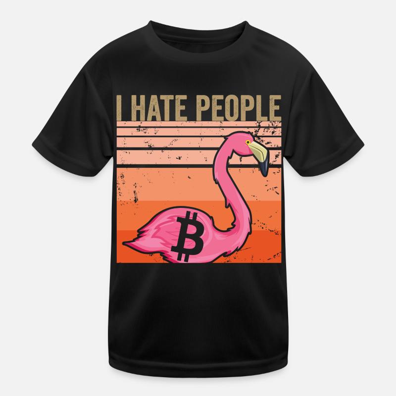 Je déteste les gens | Bitcoin T-shirt sport Enfant