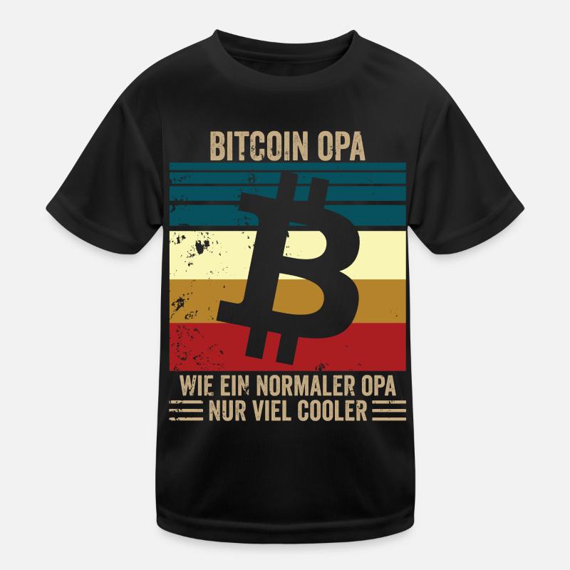 Bitcoin Opa Kinder Funktions-T-Shirt