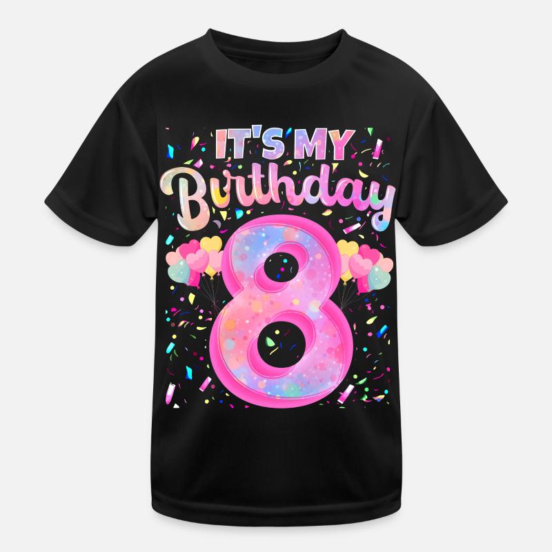 Mon 8e anniversaire 8 ans fille cadeau huit T-shirt sport Enfant
