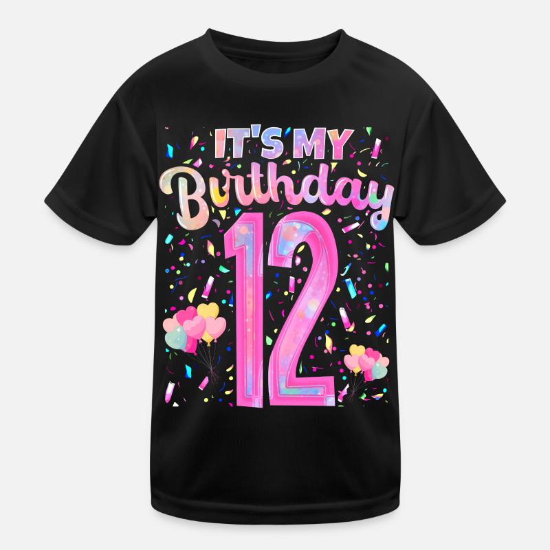 Mein 12. Geburtstag 12 Jahre Mädchen Geschenk Kinder Funktions-T-Shirt