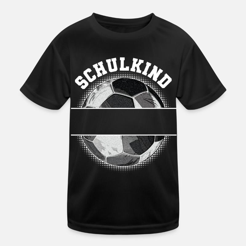 Fußball Personalisierbar Name Schulkind Schule Kinder Funktions-T-Shirt
