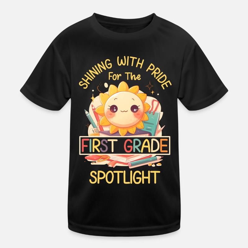 Shinging With Pride 1. Klasse Sonne Grundschule Kinder Funktions-T-Shirt