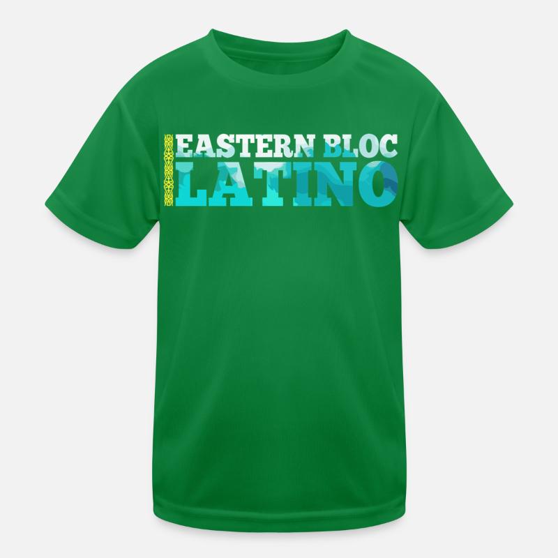 Ostblock Latino Kasache Kasachstan Geschenk Kinder Funktions-T-Shirt