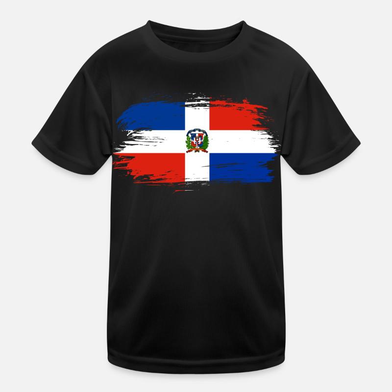 Drapeau drapeau République dominicaine T-shirt sport Enfant