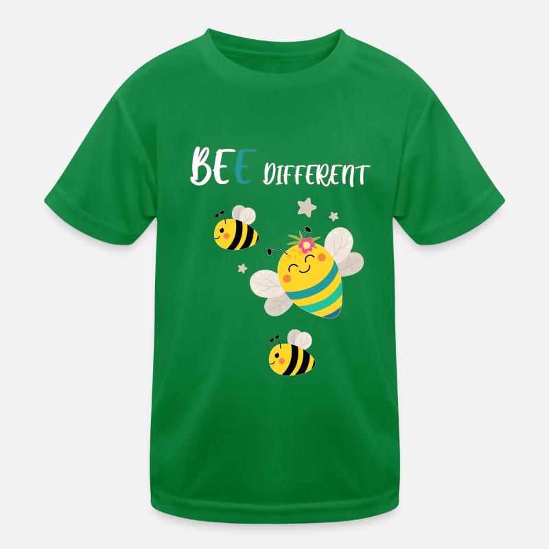 Bee different Biene Bienchen Hummel Veränderung Kinder Funktions-T-Shirt