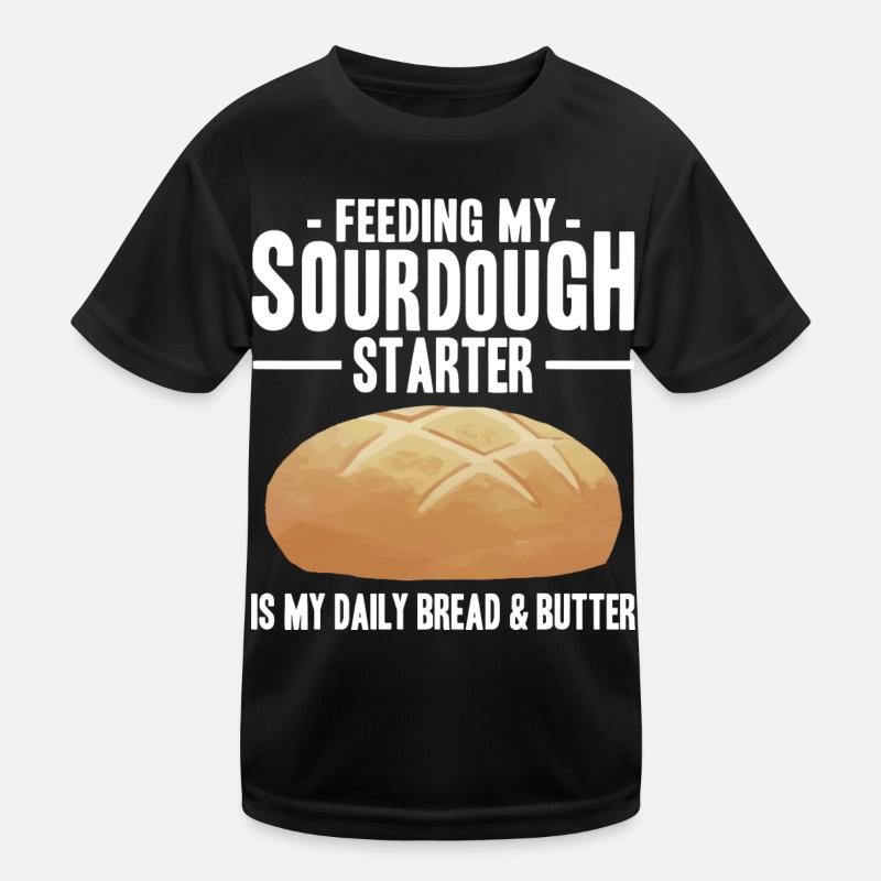 Brot backen Kinder Funktions-T-Shirt