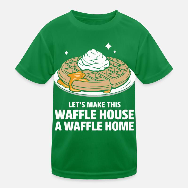 Waffles Breakfast Sweets Kids Functional T-Shirt