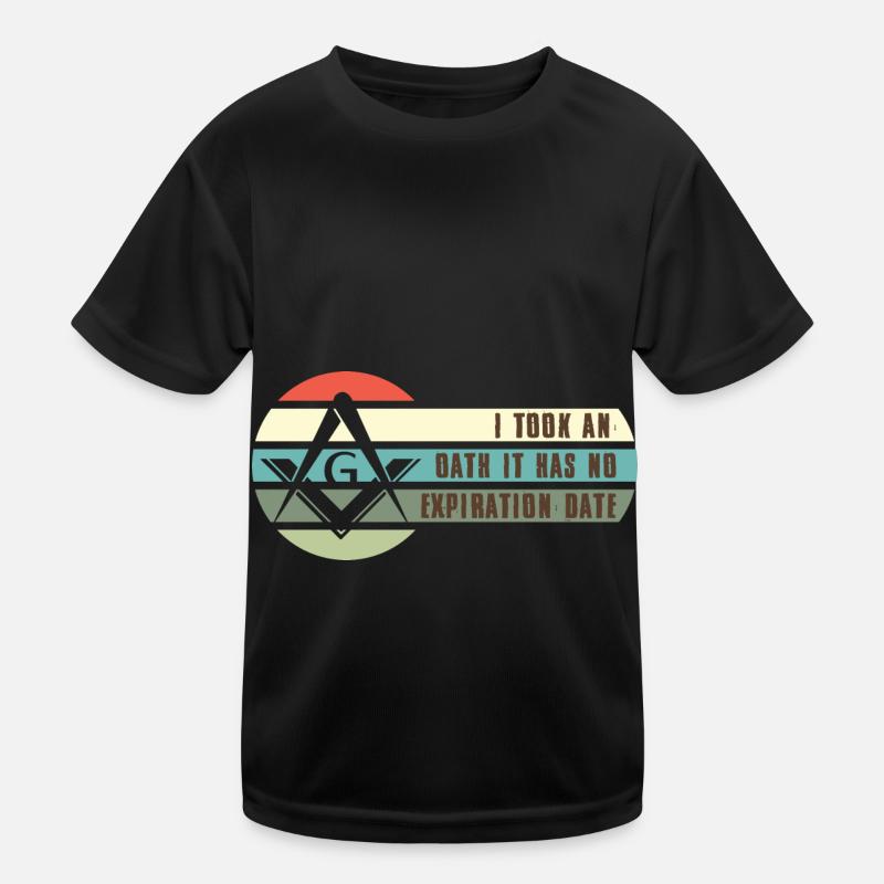 Masonic Angles & Compasses FREEMASON Prince Hall Kids Functional T-Shirt