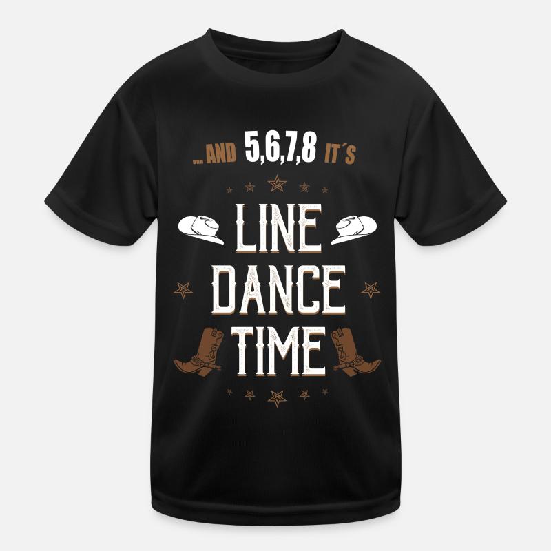 Line Dance Linedance tanzen Country Geschenk Kinder Funktions-T-Shirt