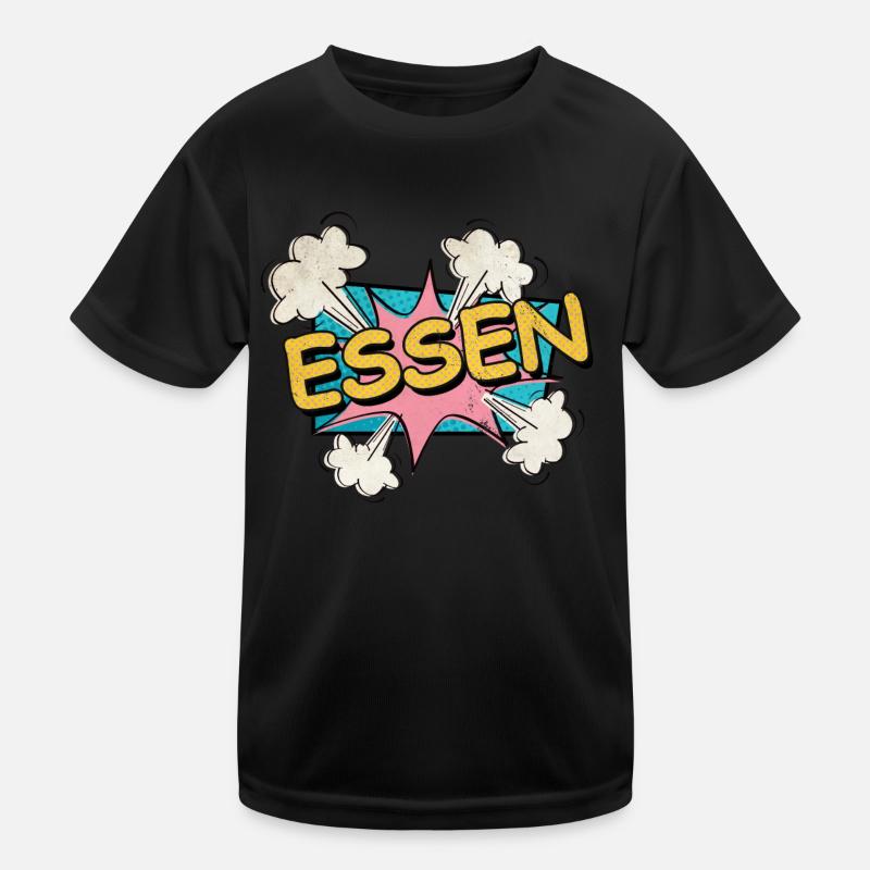Essen Germany City Font Pop Art Comic Kids Functional T-Shirt