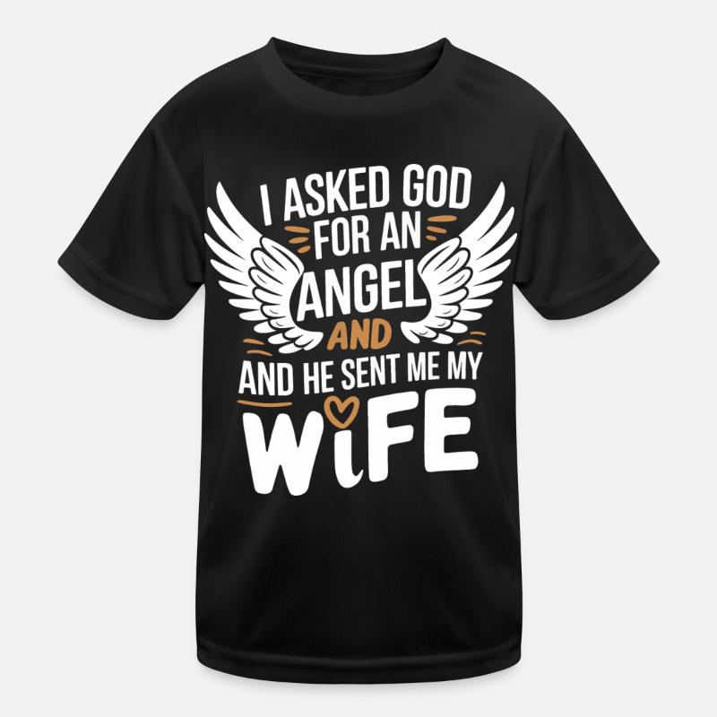 Frau Ehefrau Partnerin Familie Verheiratet Kinder Funktions-T-Shirt