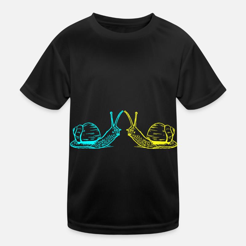 Snails Snail Shell Snail 80s 90s Kids Functional T-Shirt